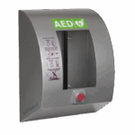 Gesloten SixCase SC1330 AED buitenkast van aluminium met verwarming en LED-waarschuwingslicht
